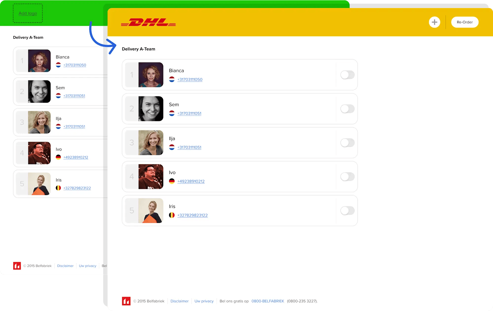 Adresse personnelle du collègue