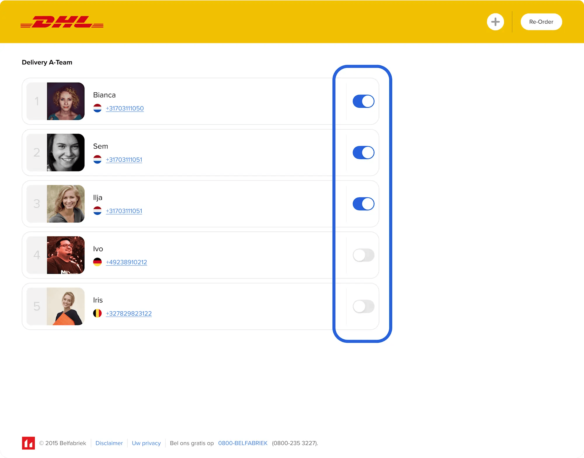 Adresse personnelle du collègue