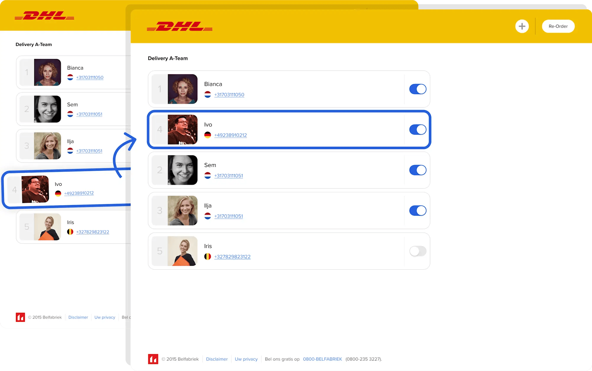 Adresse personnelle du collègue